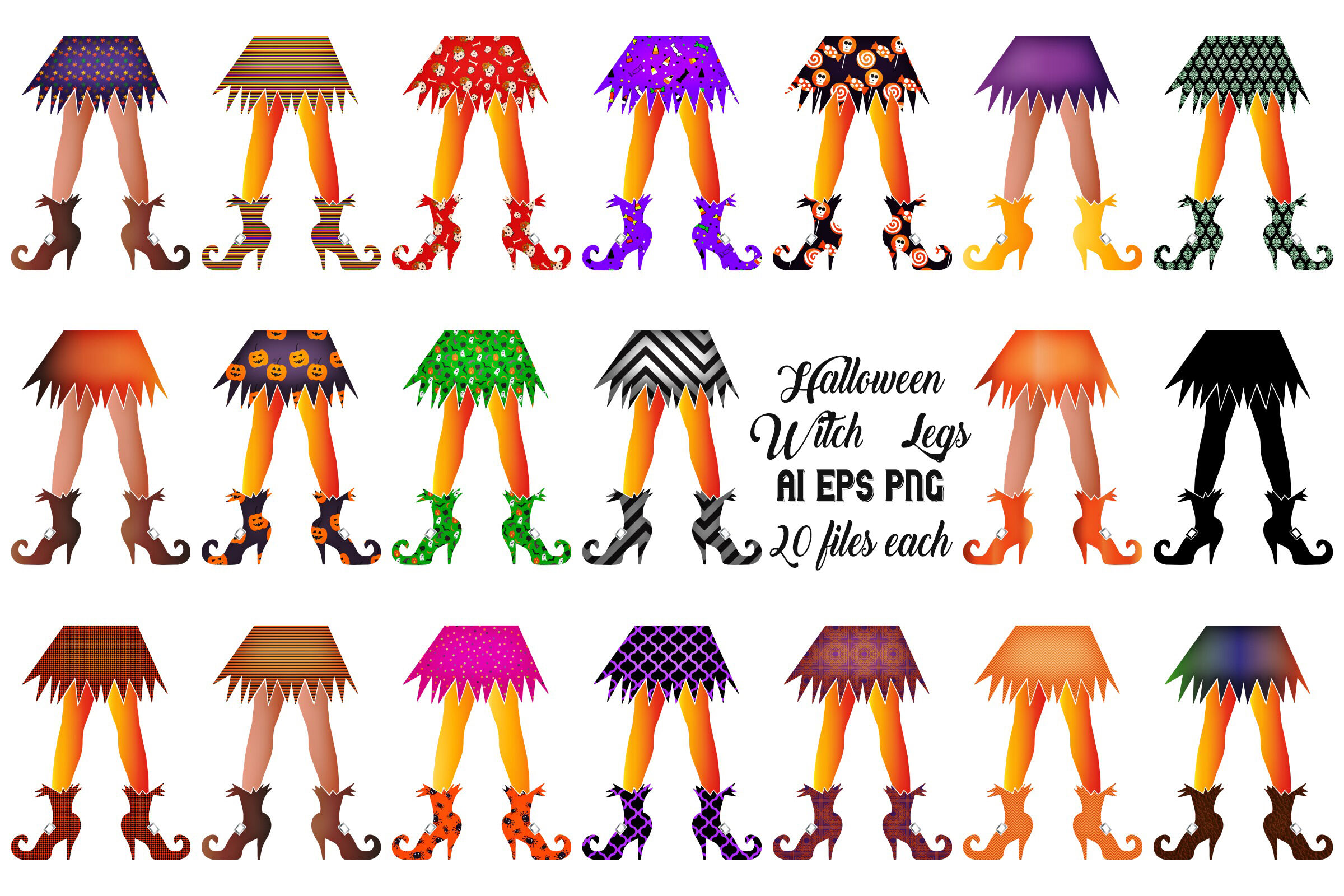 Halloween Witch Legs Ai Eps Png By Me And Amelie Thehungryjpeg Com