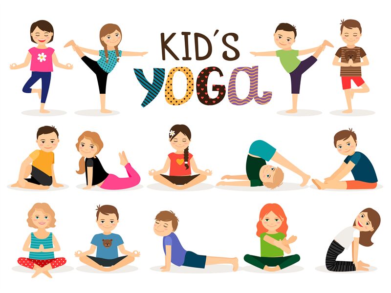 Young Kids In Yoga Poses By Smartstartstocker 