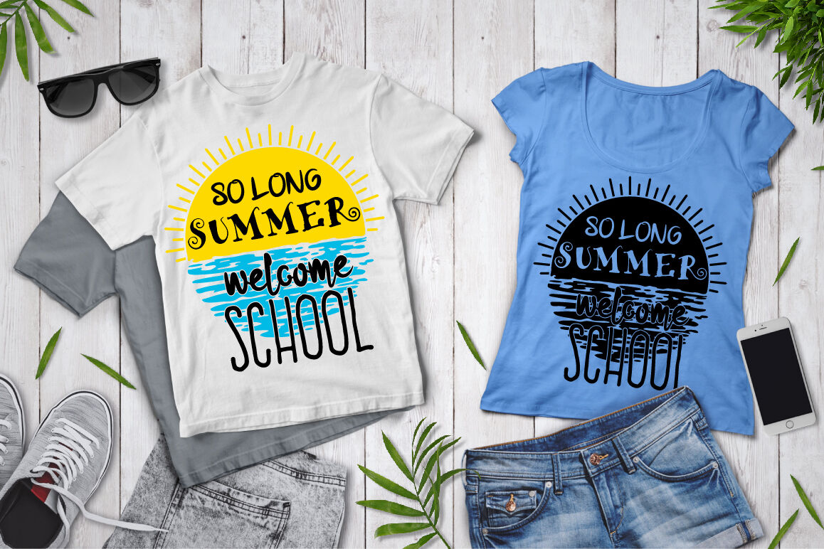 Download So Long Summer Welcome School SVG, Back To School SVG ...