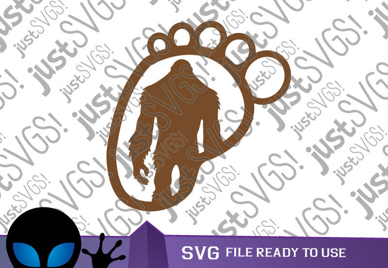 Yeti Footprint SVG By JustSVGs | TheHungryJPEG.com