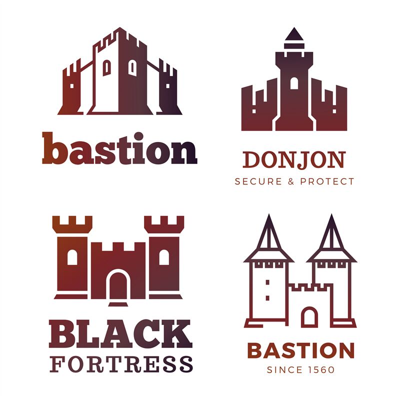 Medieval Castle And Knight Fortress Vector Ancient Royal Logo By Microvector Thehungryjpeg Com