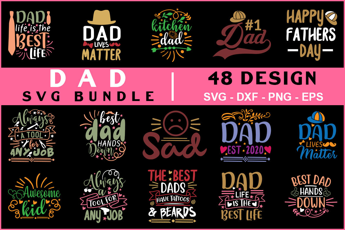 Download Dad Svg Bundle T Shirt Design By Teewinkle Thehungryjpeg Com