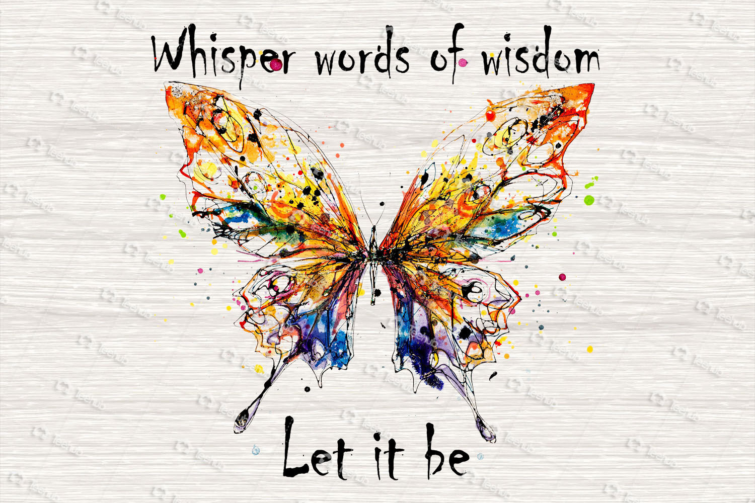 Whisper Words Of Wisdom Let It Be Png Hippie Png Hippie Peace Png H By Lupinart Thehungryjpeg Com