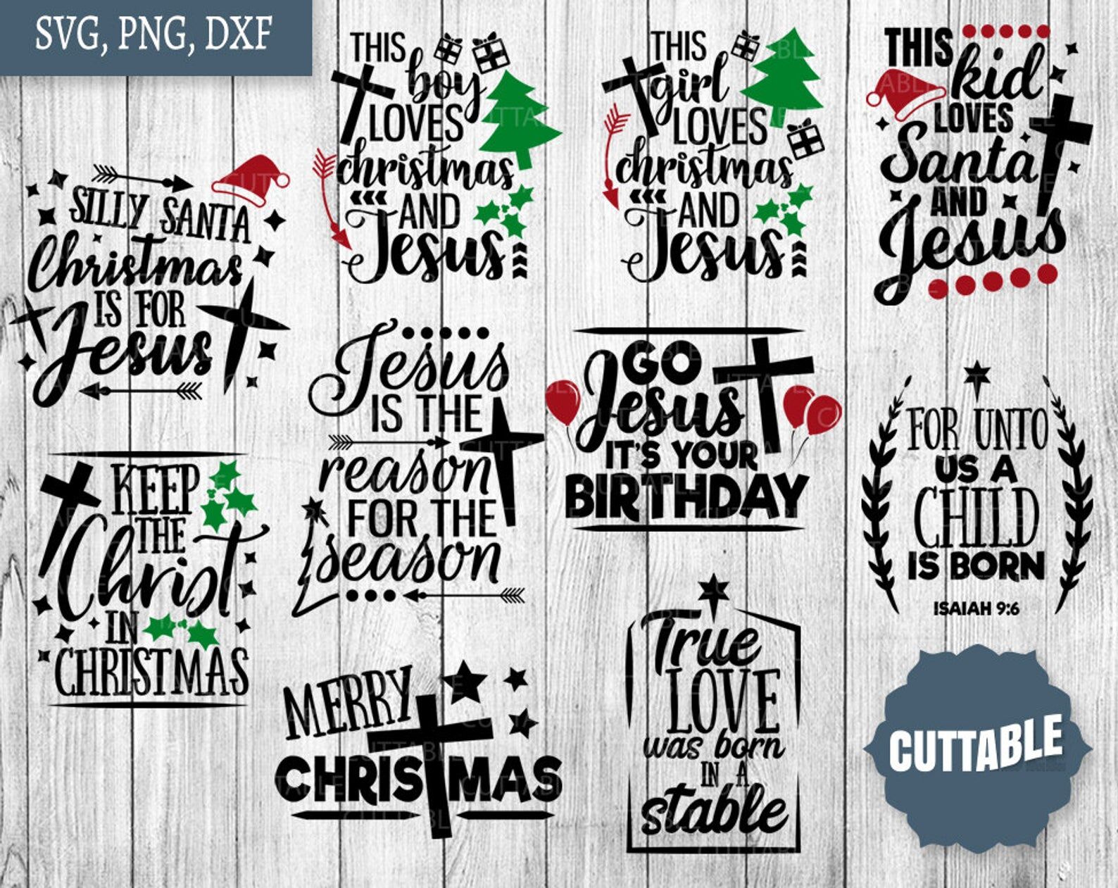 Download Christian cut files, Jesus Christmas SVGs, Jesus is the ...