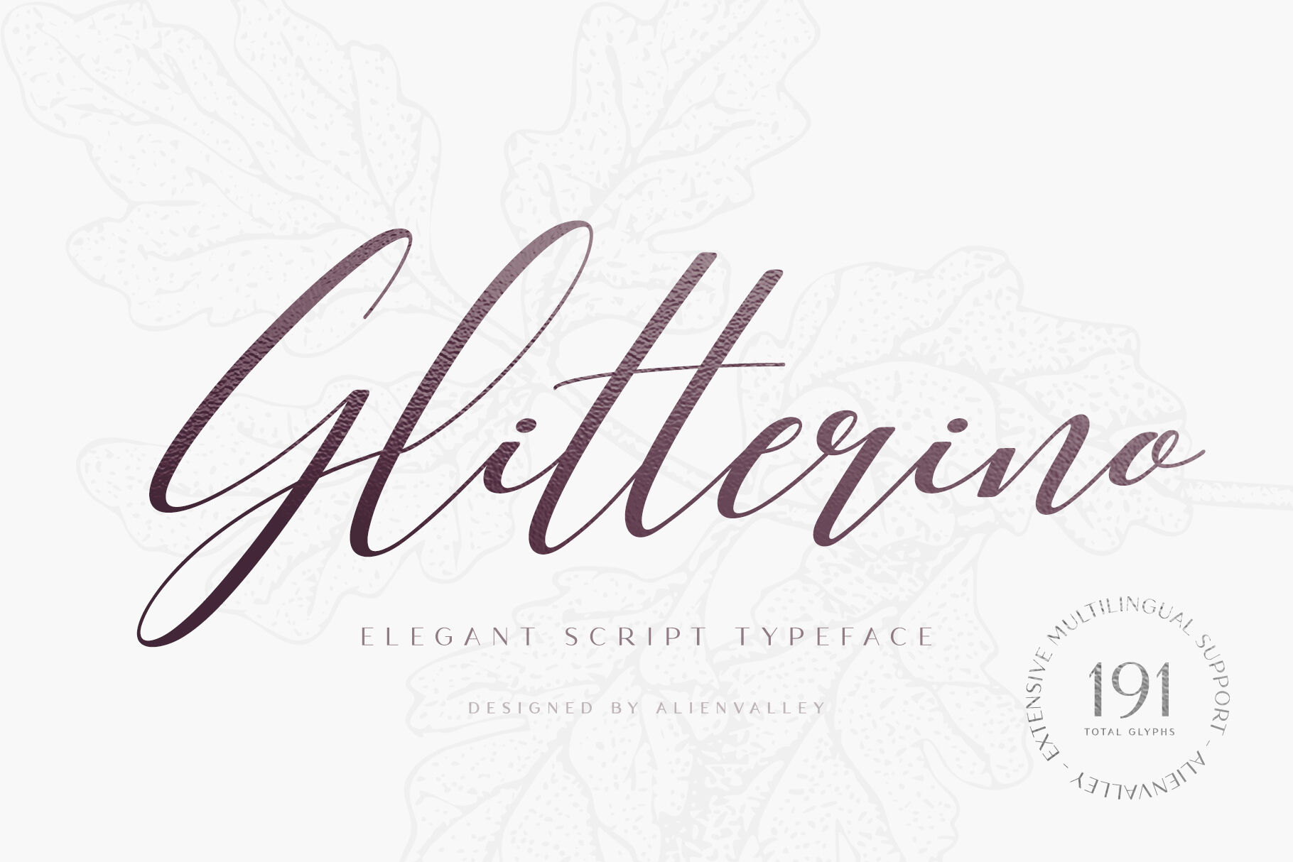 Glitterino Stylish Script Font By Alienvalley Thehungryjpeg Com
