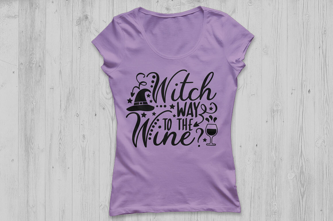 Witch Way To The Wine Svg Halloween Svg Witch Svg Wine Svg By Cosmosfineart Thehungryjpeg Com