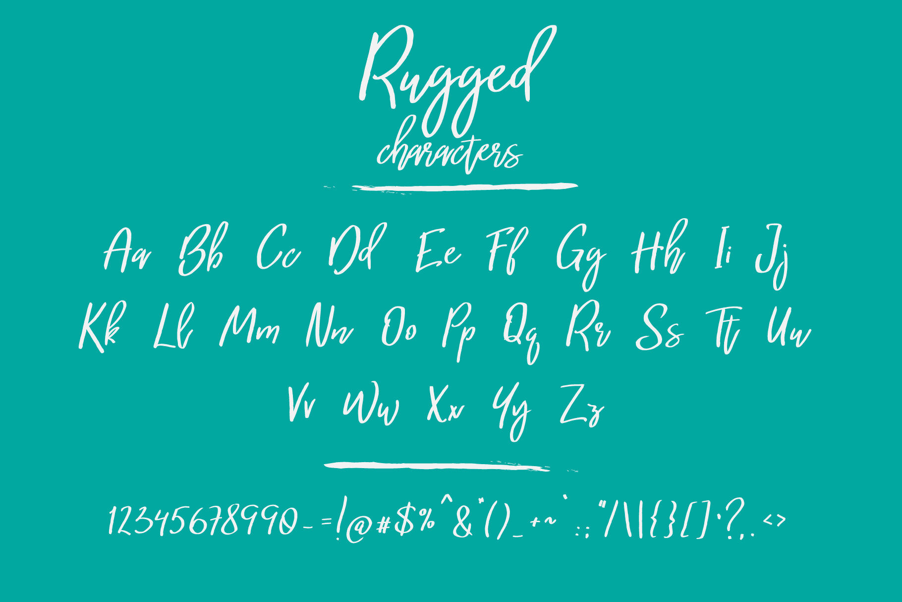 Rugged | a hand-written font By Crafting Space | TheHungryJPEG