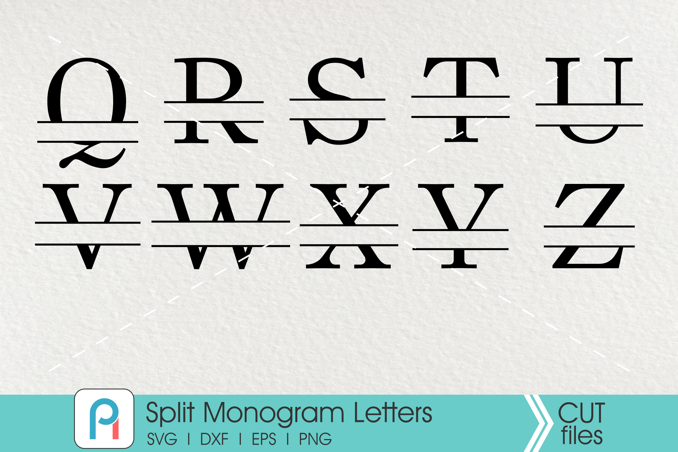 Download Split Letter Monogram Svg Letter Monogram Svg Serif Monogram Svg By Pinoyart Thehungryjpeg Com