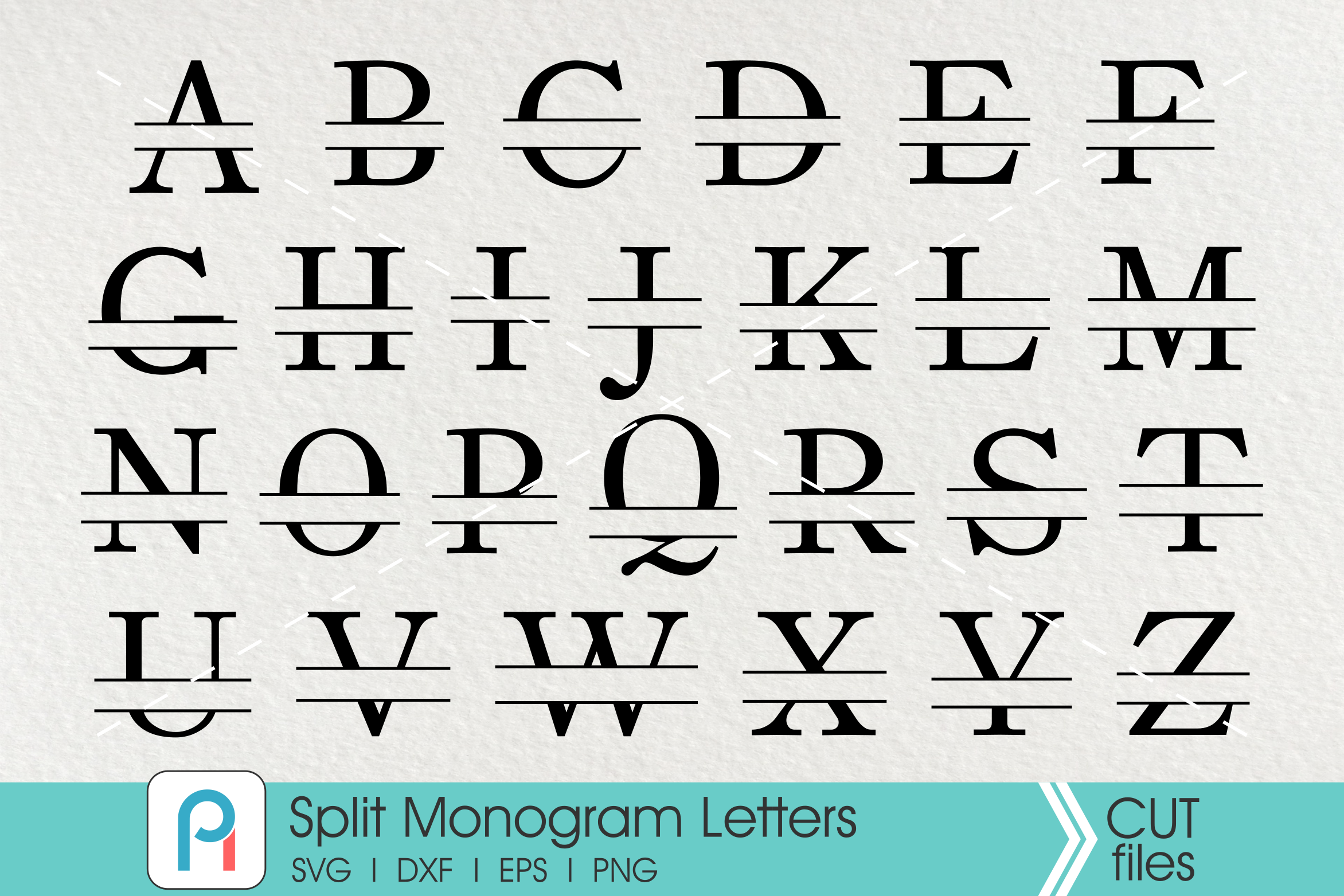 Download Split Letter Monogram Svg, Letter Monogram Svg, Serif ...