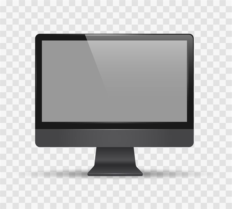 Desktop monitor screen By vectortatu | TheHungryJPEG