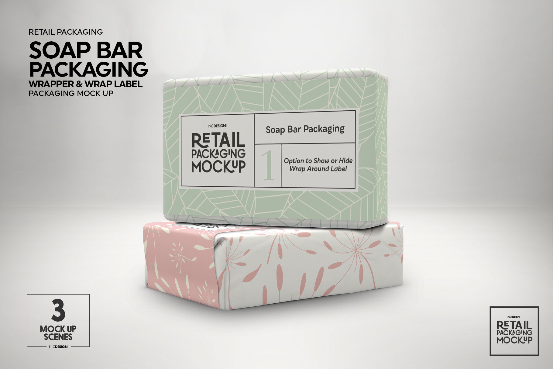 Retail Soap Bar Packaging Mockup By INC Design Studio TheHungryJPEG