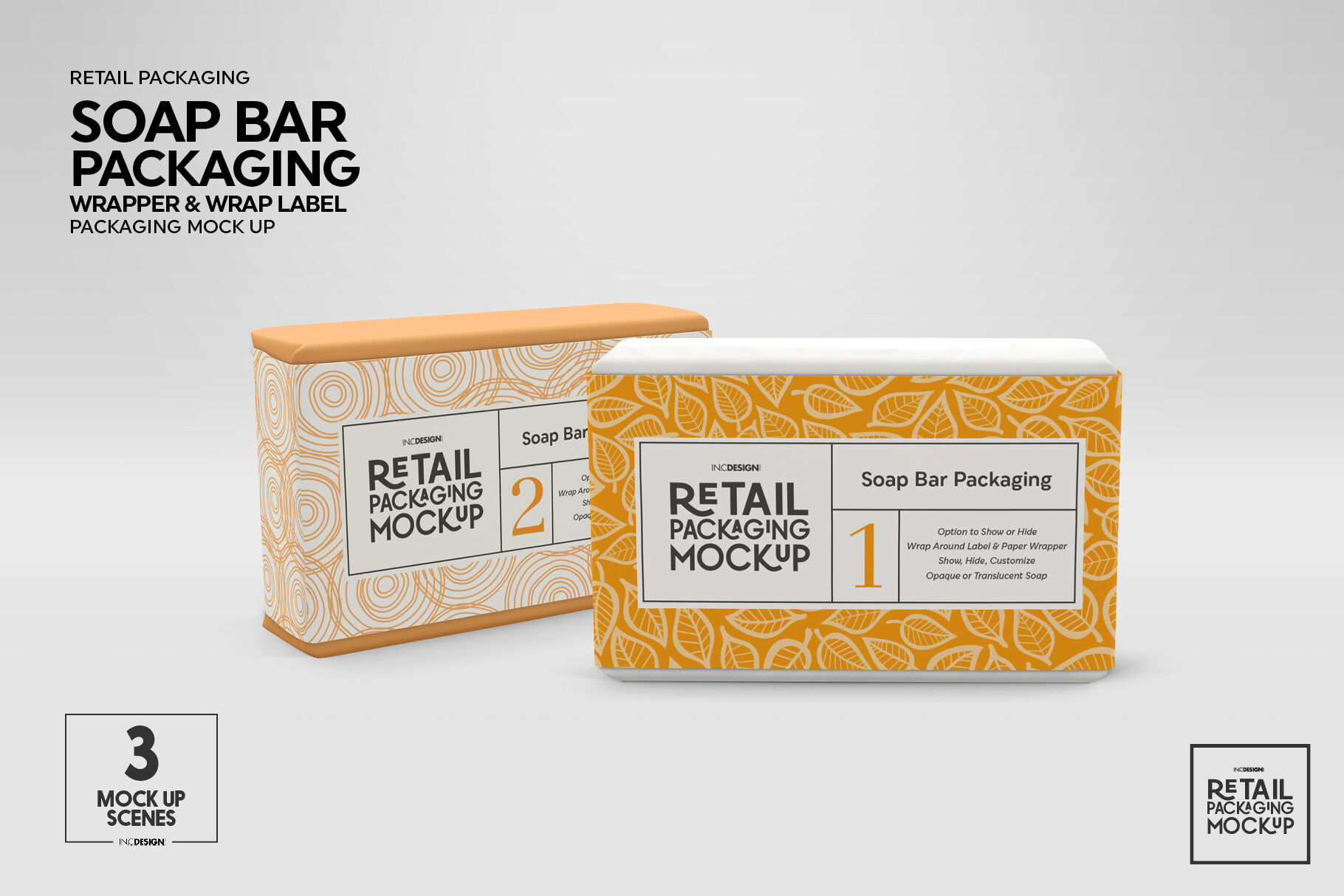 Retail Soap Bar Packaging Mockup By INC Design Studio | TheHungryJPEG.com