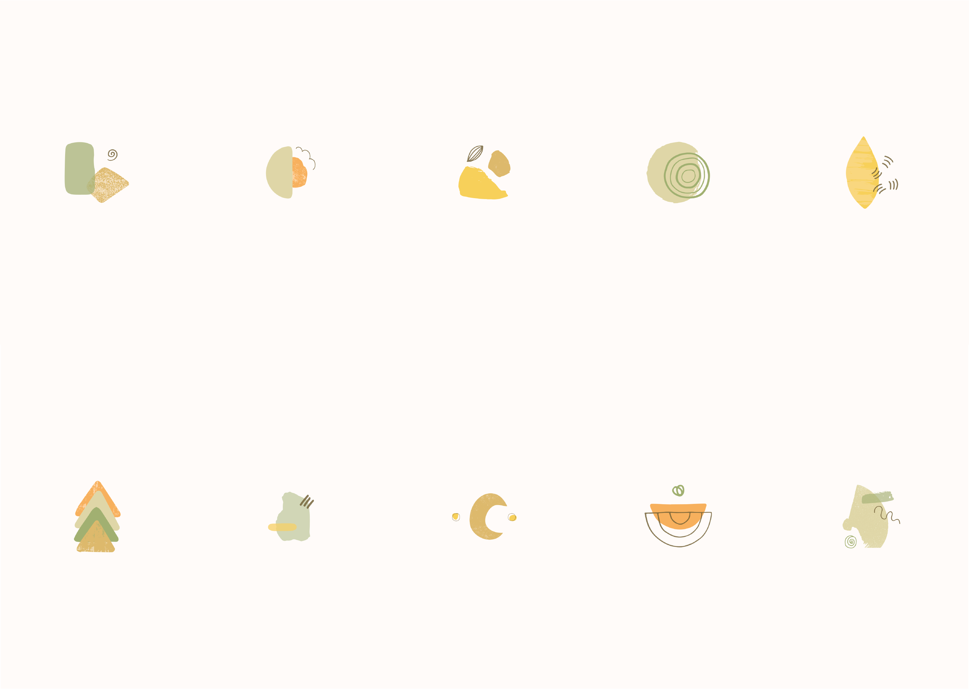 20 Instagram Story Highlight Icons Abstract Nature Collection By Create Yourself Illustration Thehungryjpeg Com