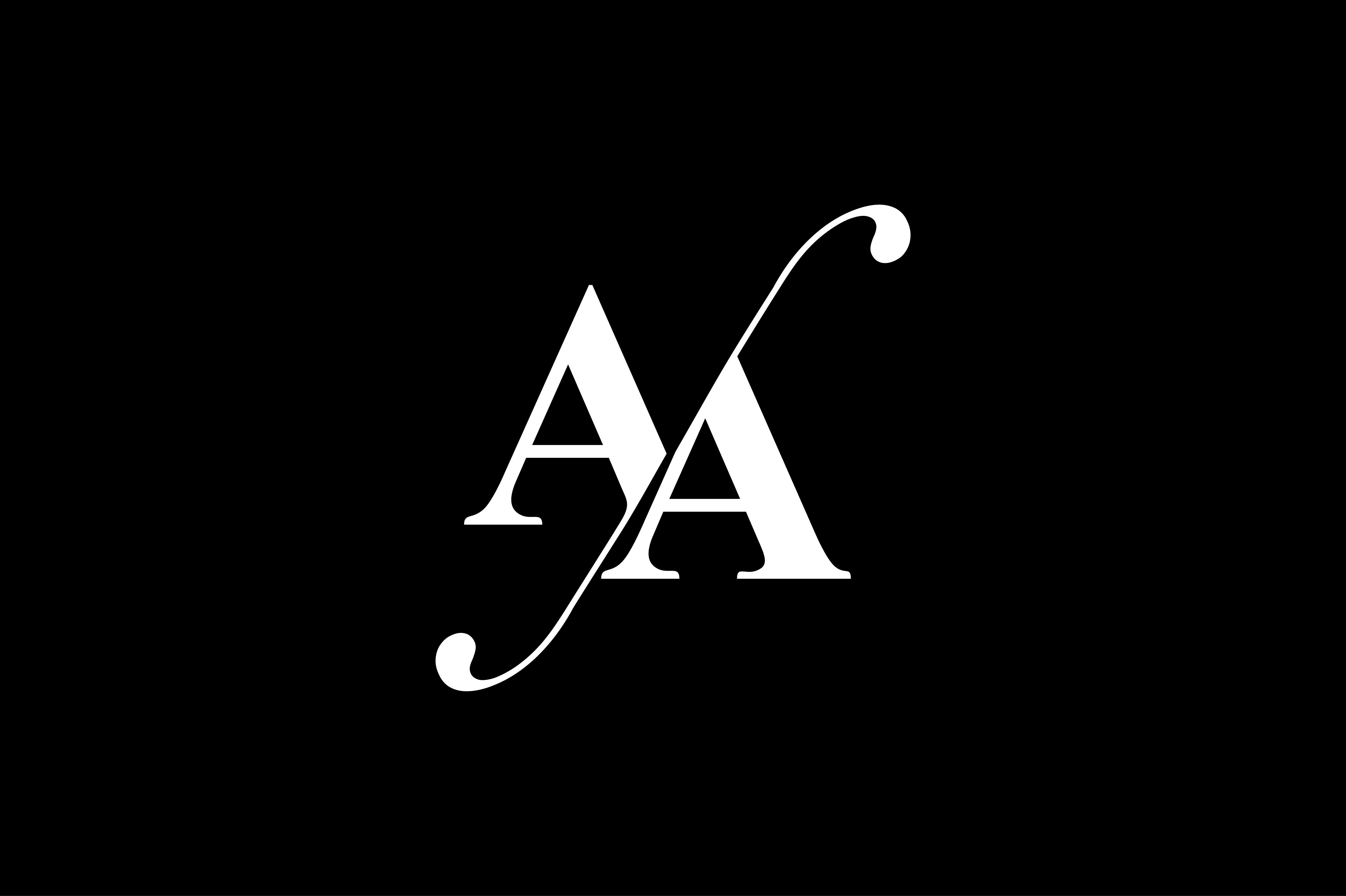 AA Monogram Logo design By Vectorseller