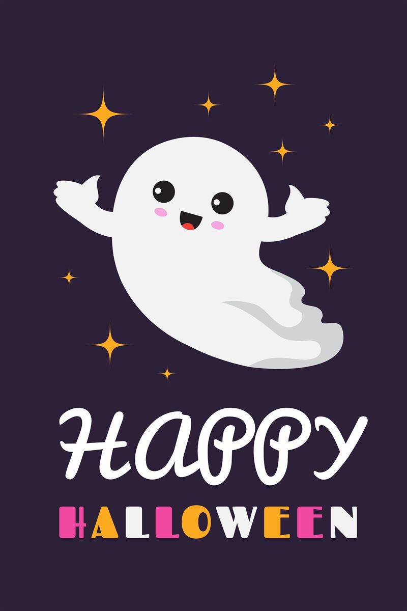 Happy halloween background. Cute ghost spooky ghostly baby. Halloween ...