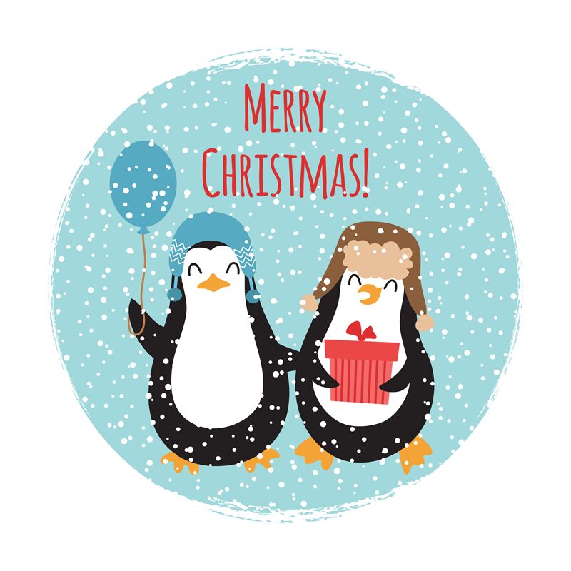 merry christmas penguins