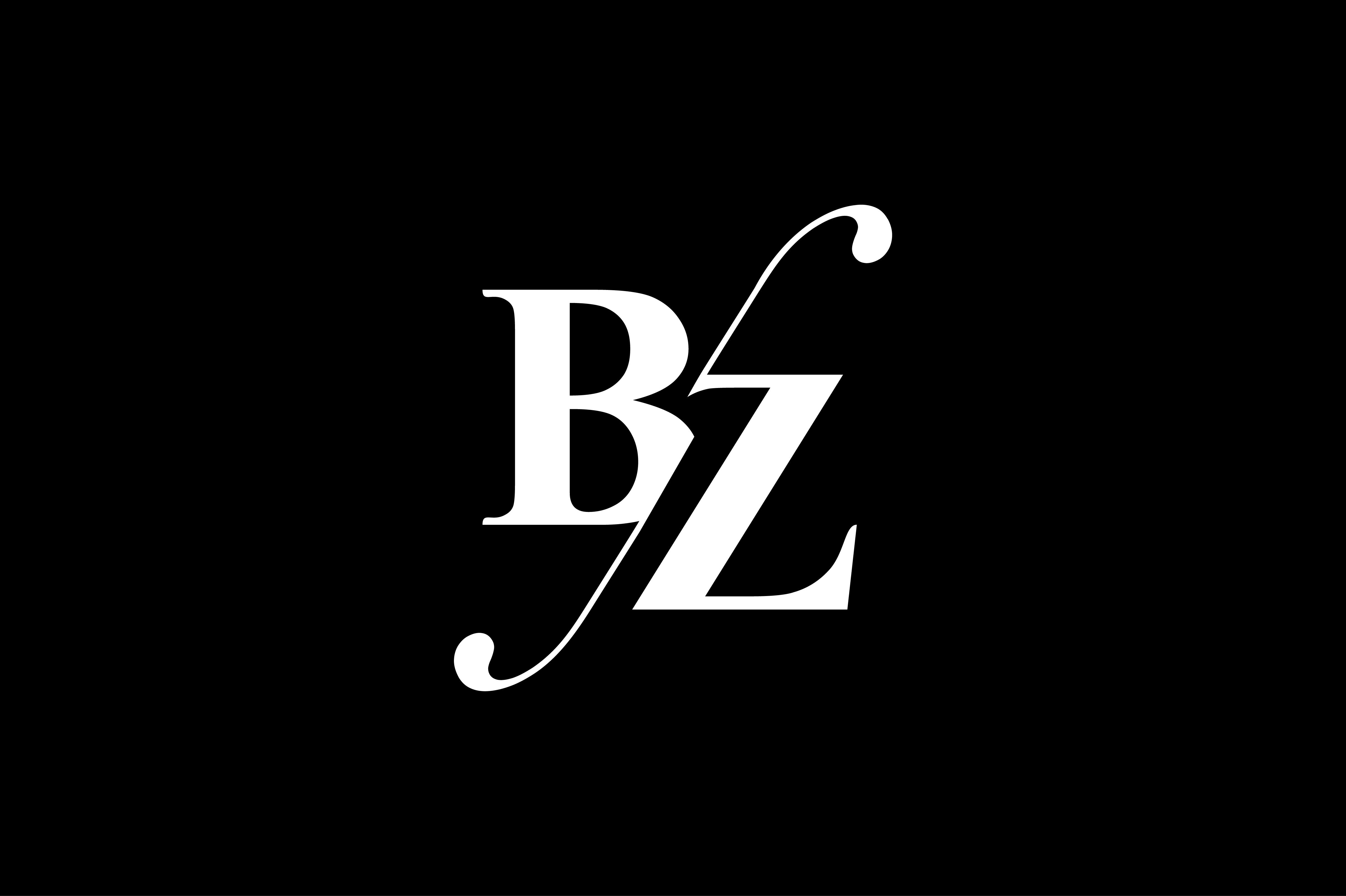 Iz. Bz лого. Bz. БЗ. Logo на буквы bz.