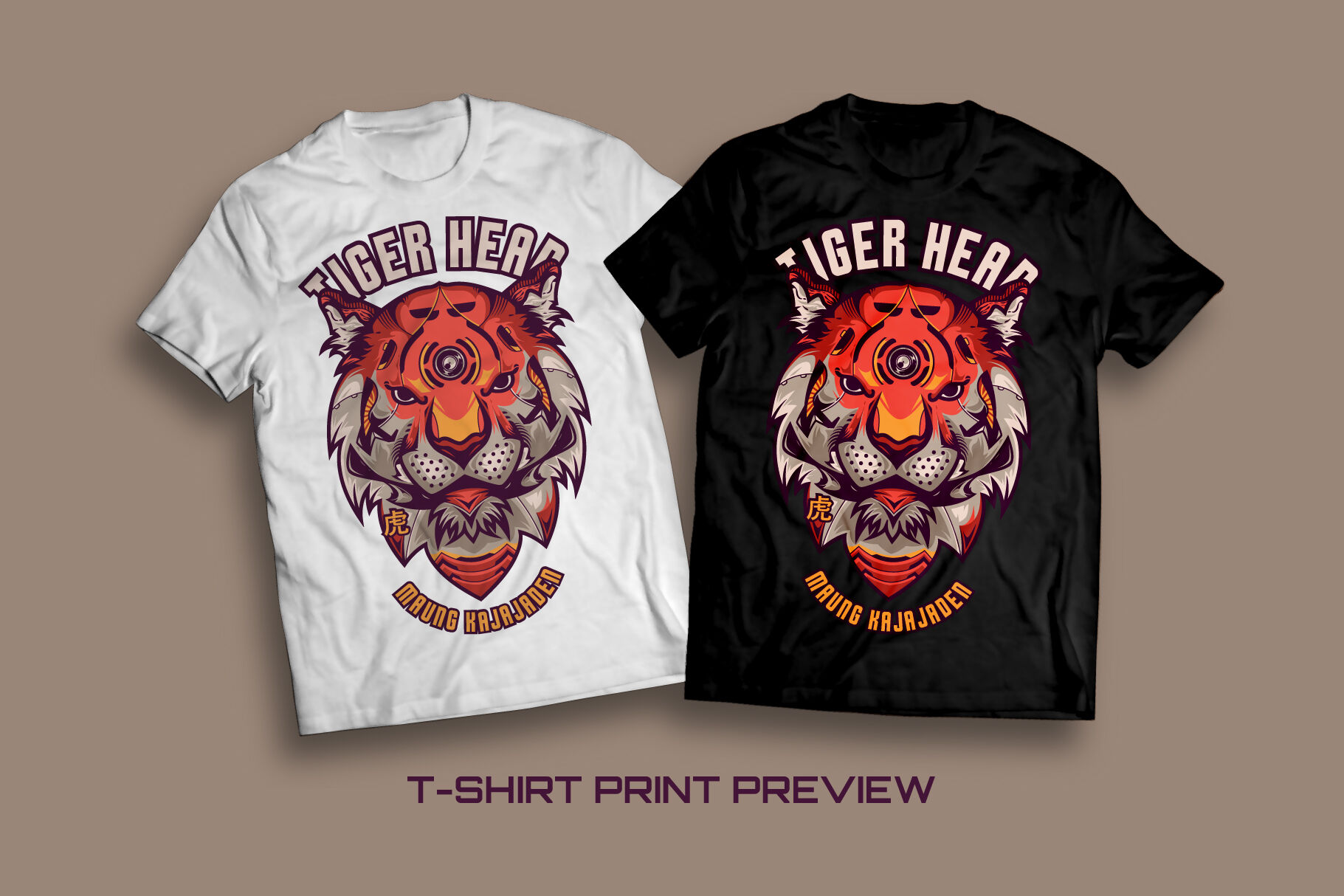 tiger head t shirt