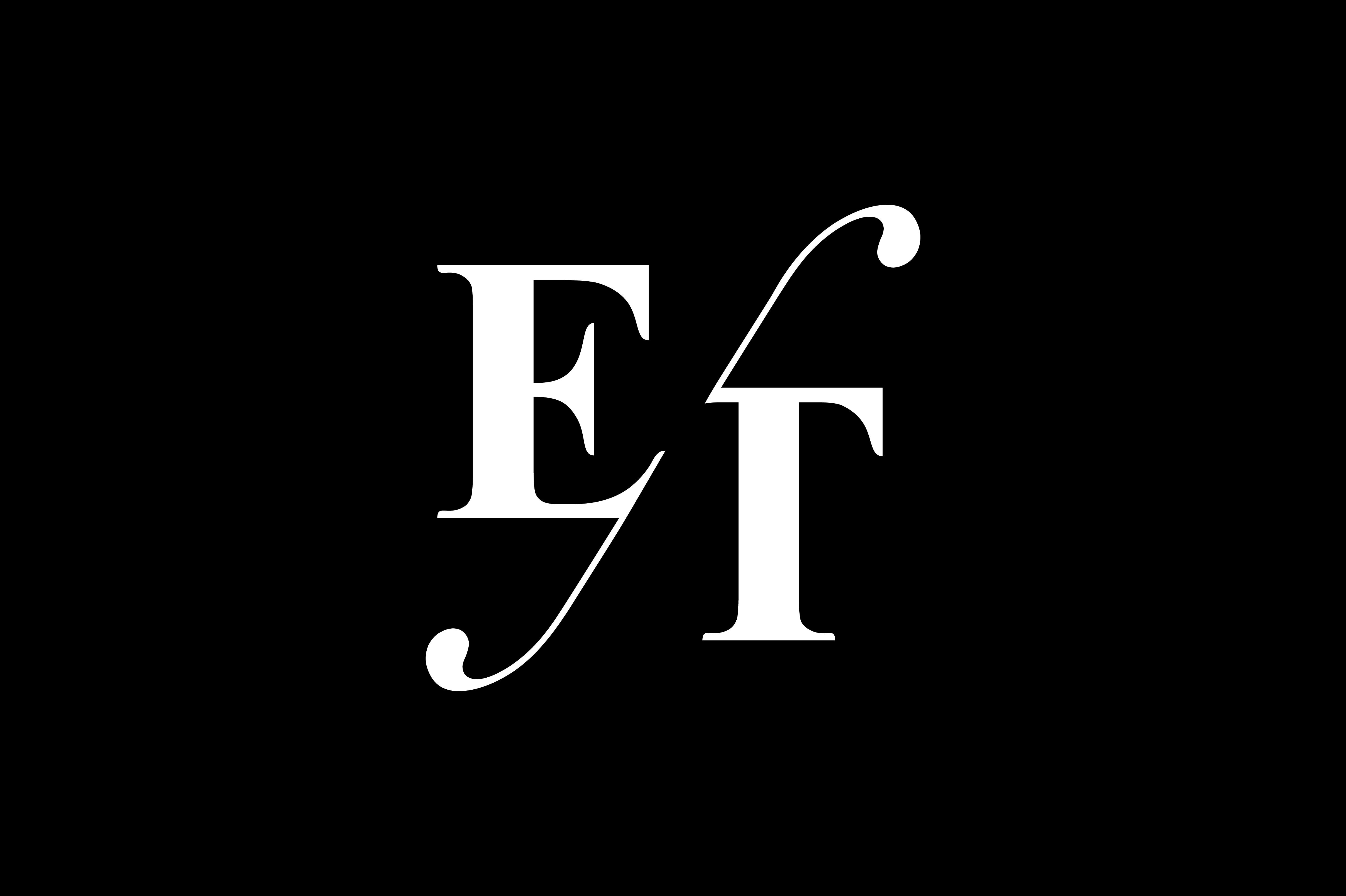 ET Monogram Logo Design By Vectorseller | TheHungryJPEG.com