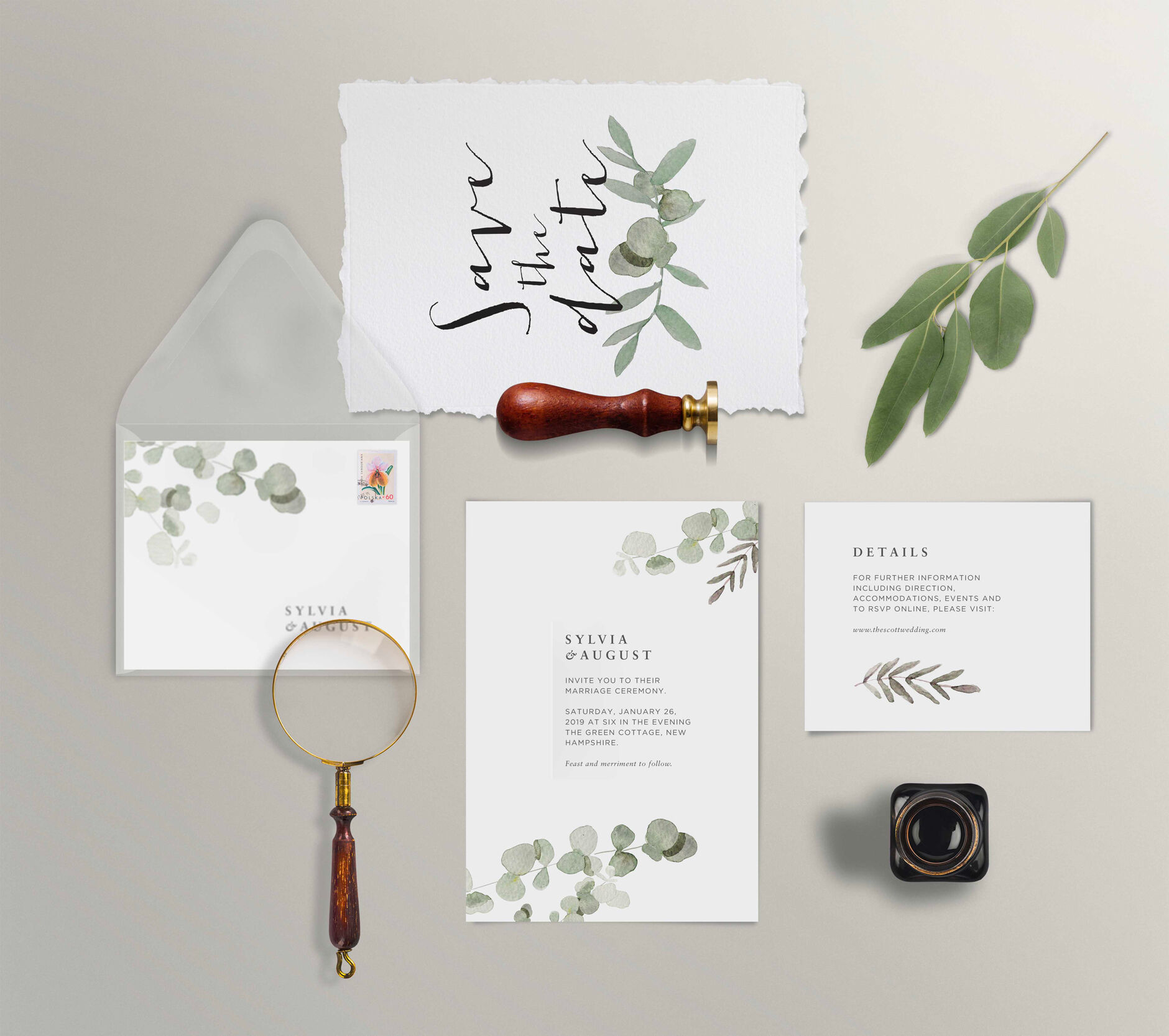 Wedding stationery mockup kit by cocotamarindo thehungryjpeg