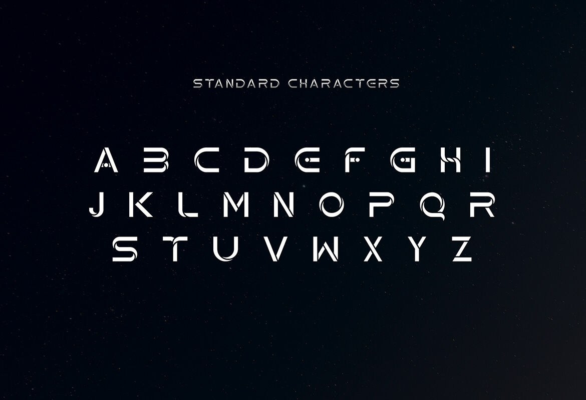 Techno Space Futuristic Font By peterdraw | TheHungryJPEG.com