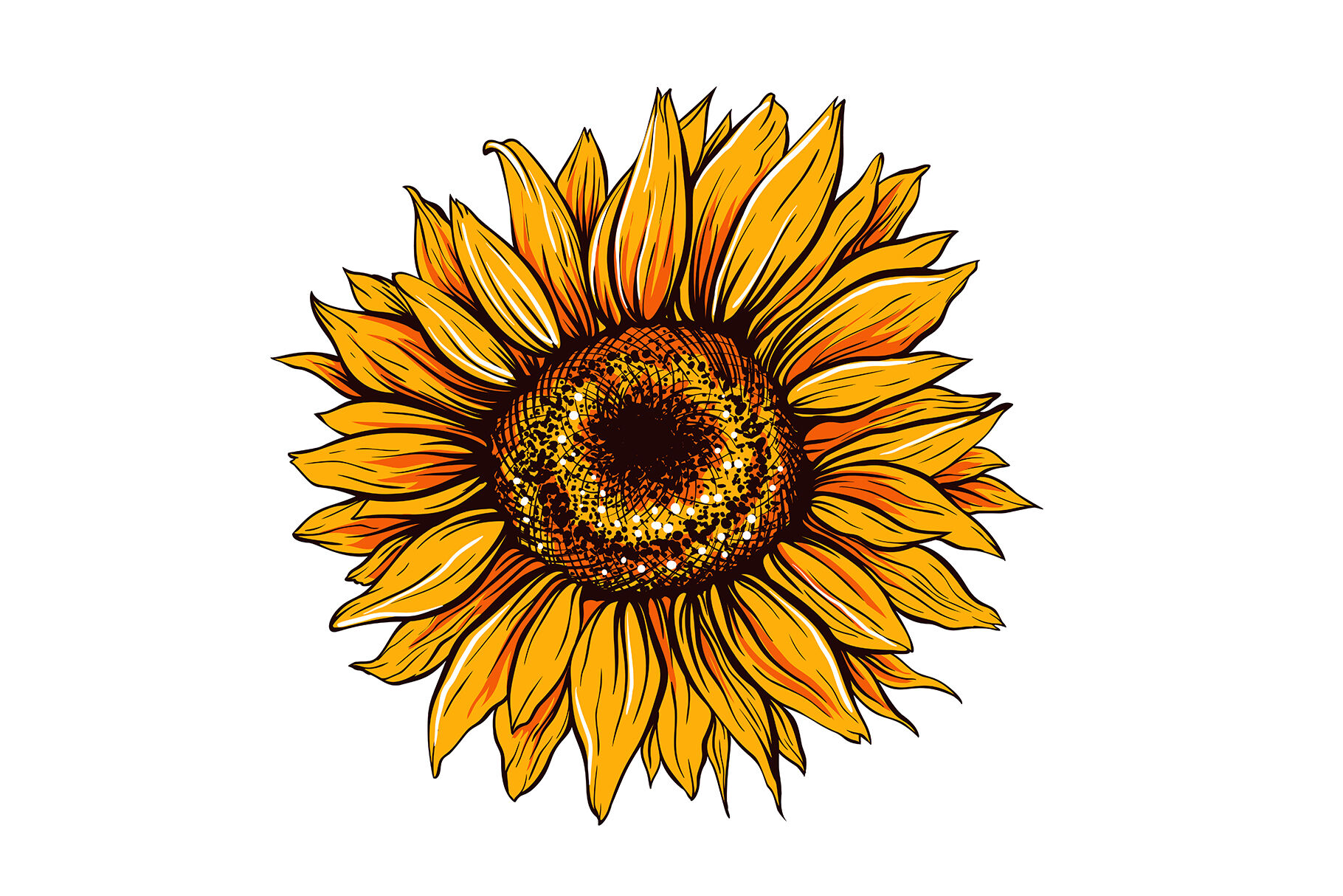 Sunflower Pattern SVG