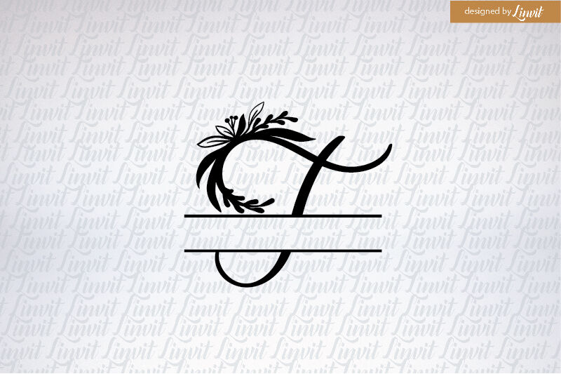 T Font T Wedding Logo T Initial By Linvit Thehungryjpeg Com