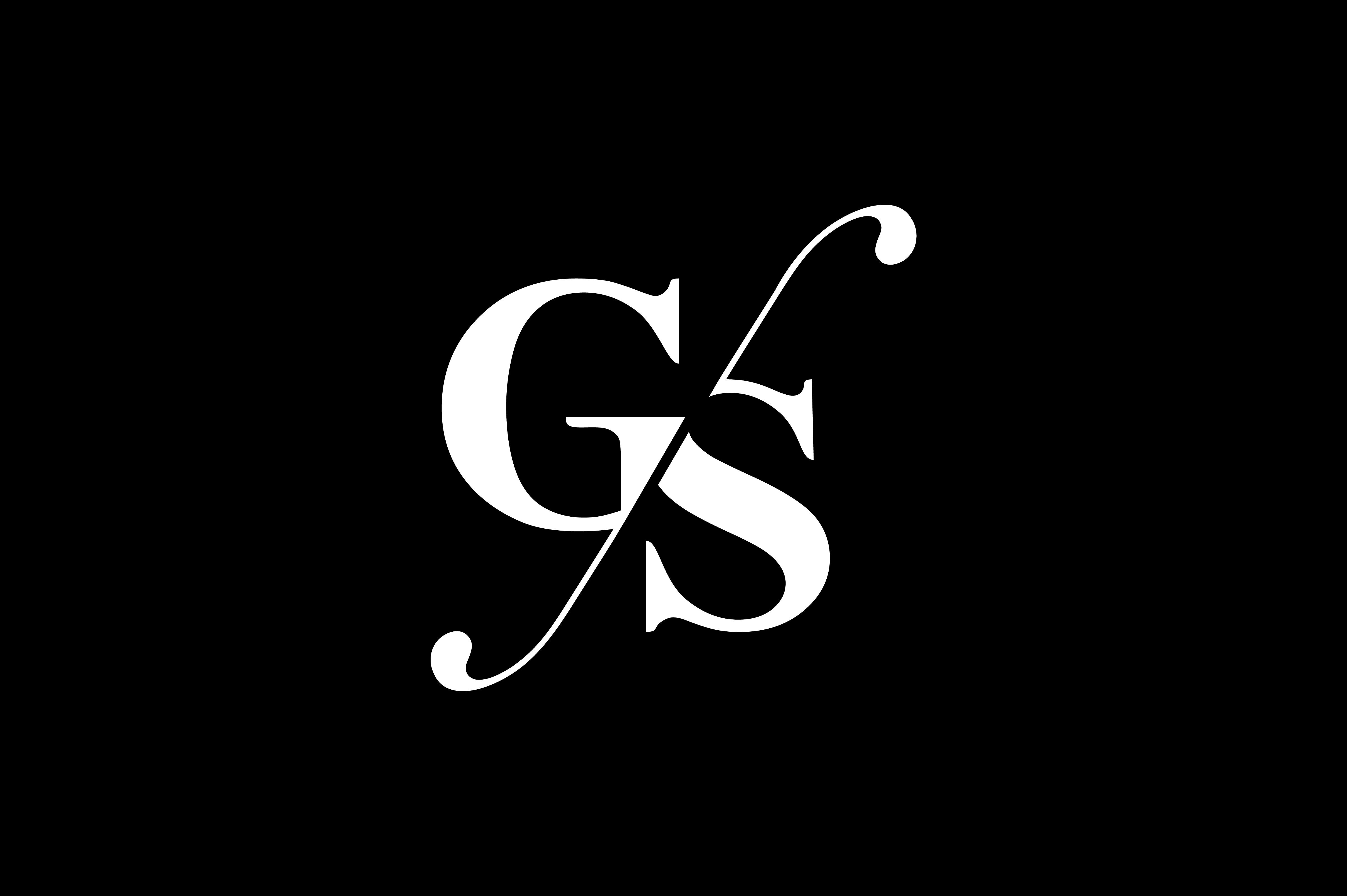 GS Monogram Logo Design By Vectorseller