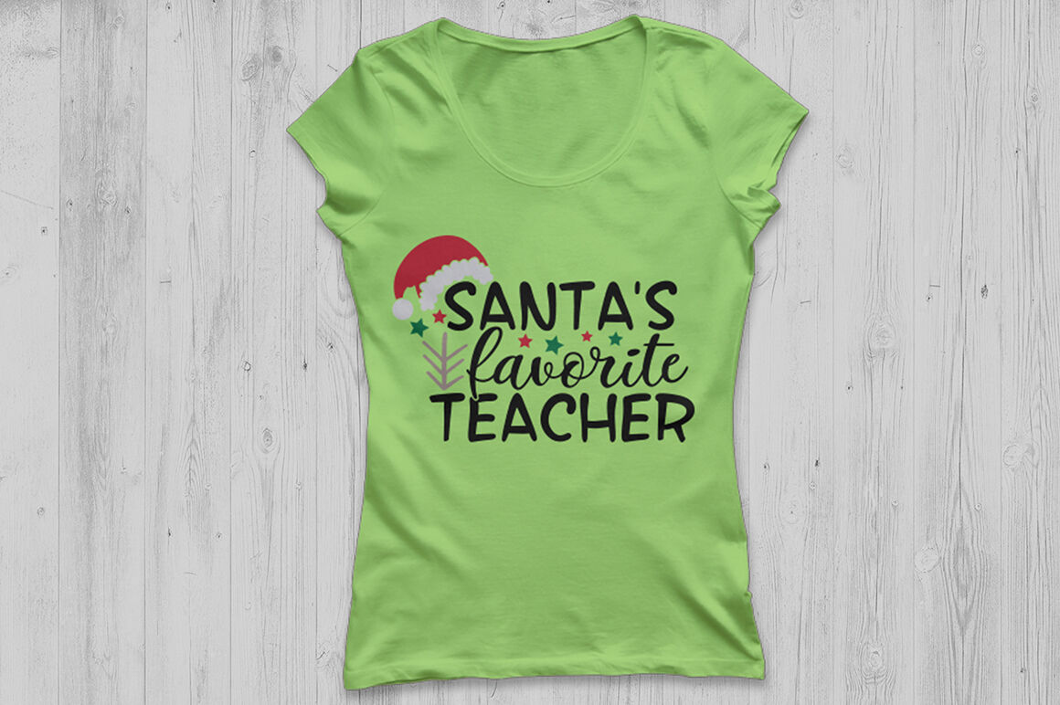 Santa's Favorite Teacher Svg Teacher Svg Christmas Shirt Svg Teacher Christmas Svg Silhouette Svg Cricut Svg Trendy Svg