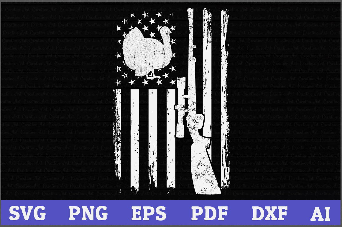 Download Turkey hunting svg,Hunting,Distressed American Flag,USA ...