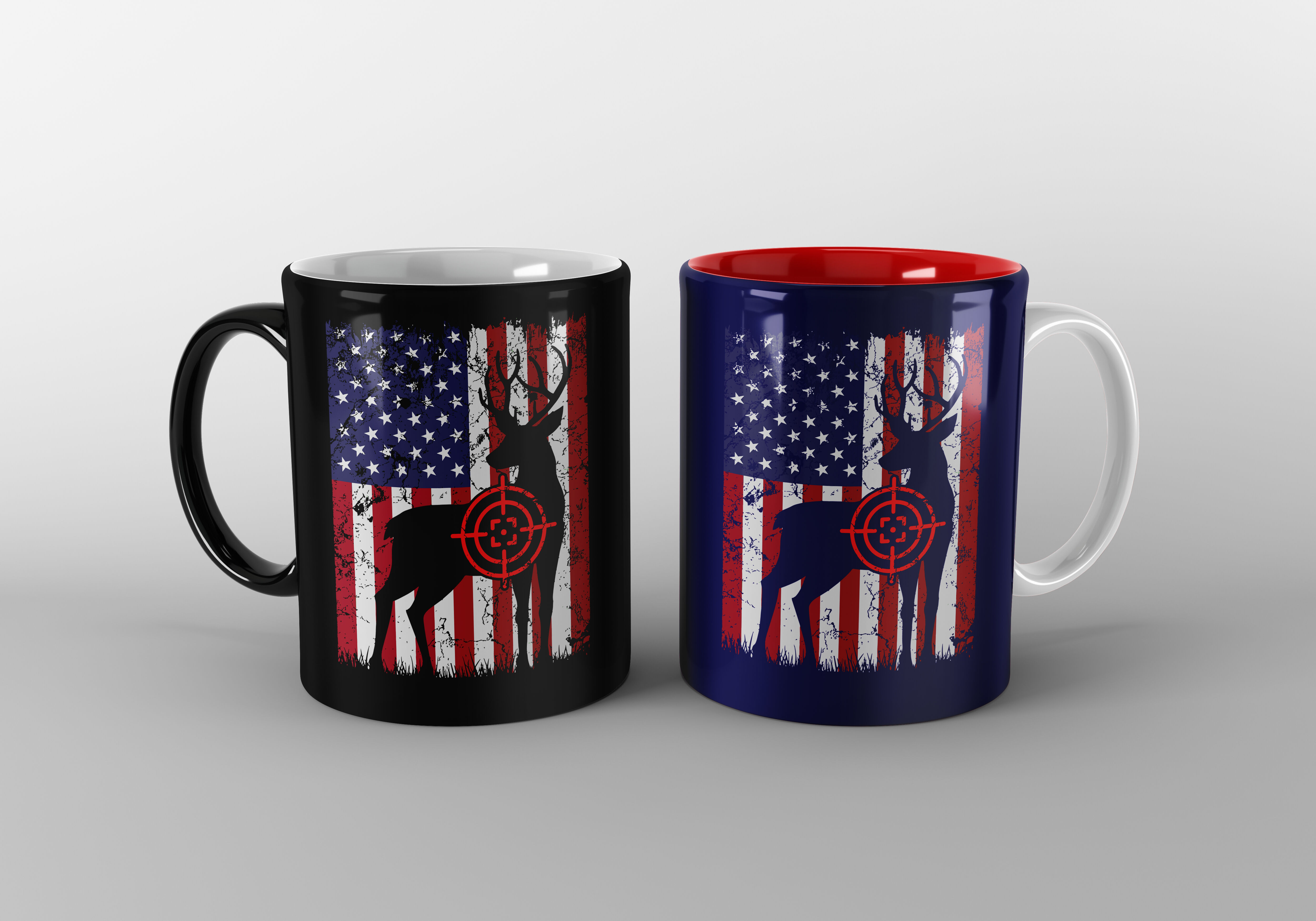 Download Deer Hunting American Flag SVG Design,American Flag svg ...