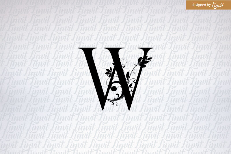 W Initial W Monogram W Logo W Font Letter W W Letter By Linvit Thehungryjpeg Com