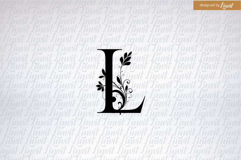 L Letter L Monogram L Initial L Wedding Monogram By Linvit Thehungryjpeg Com