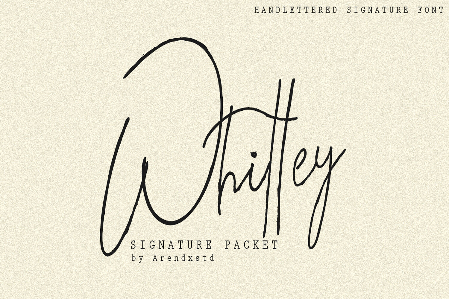 Whitley Signature Typeface By Arendxstudio Thehungryjpeg Com