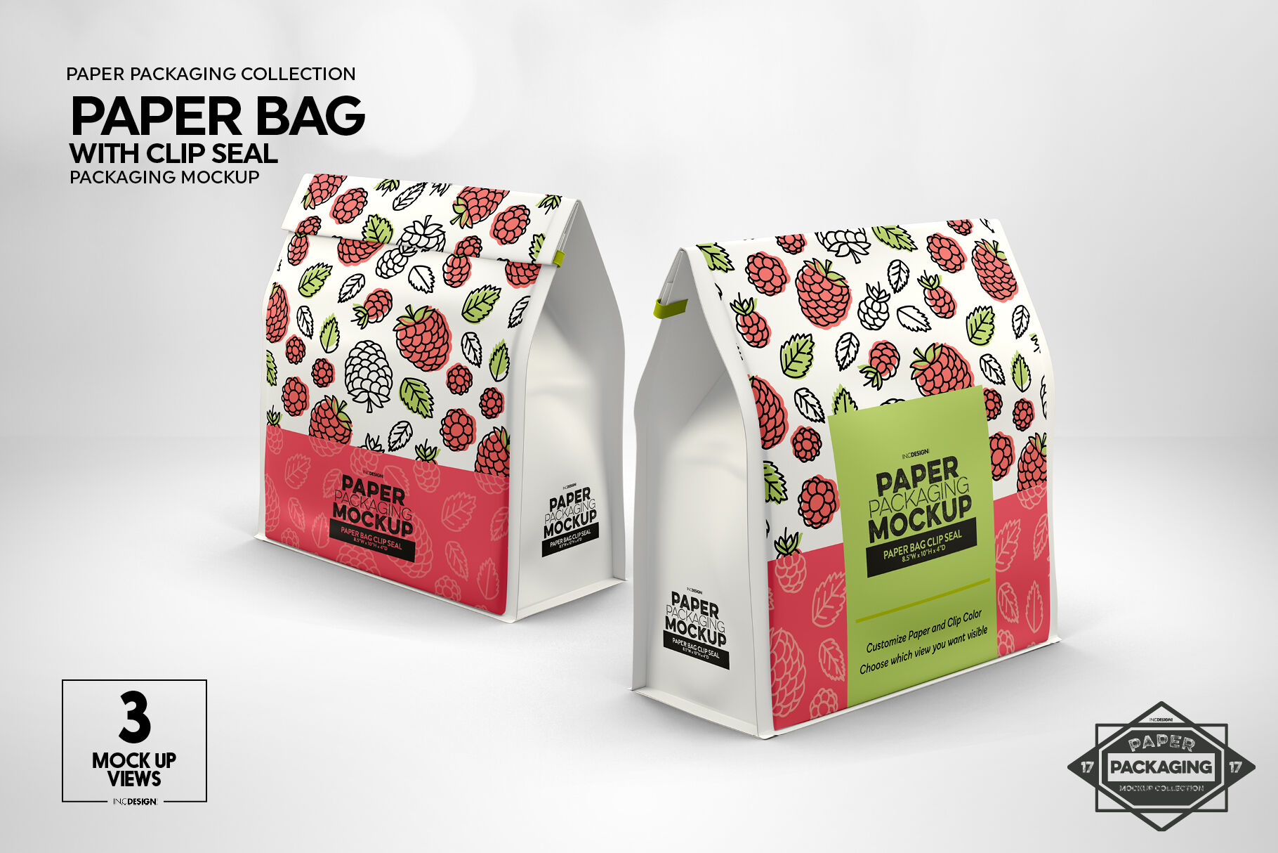 Kraft Paper Flour Bag Mockup Front View Free Mockups Psd Template Design Assets