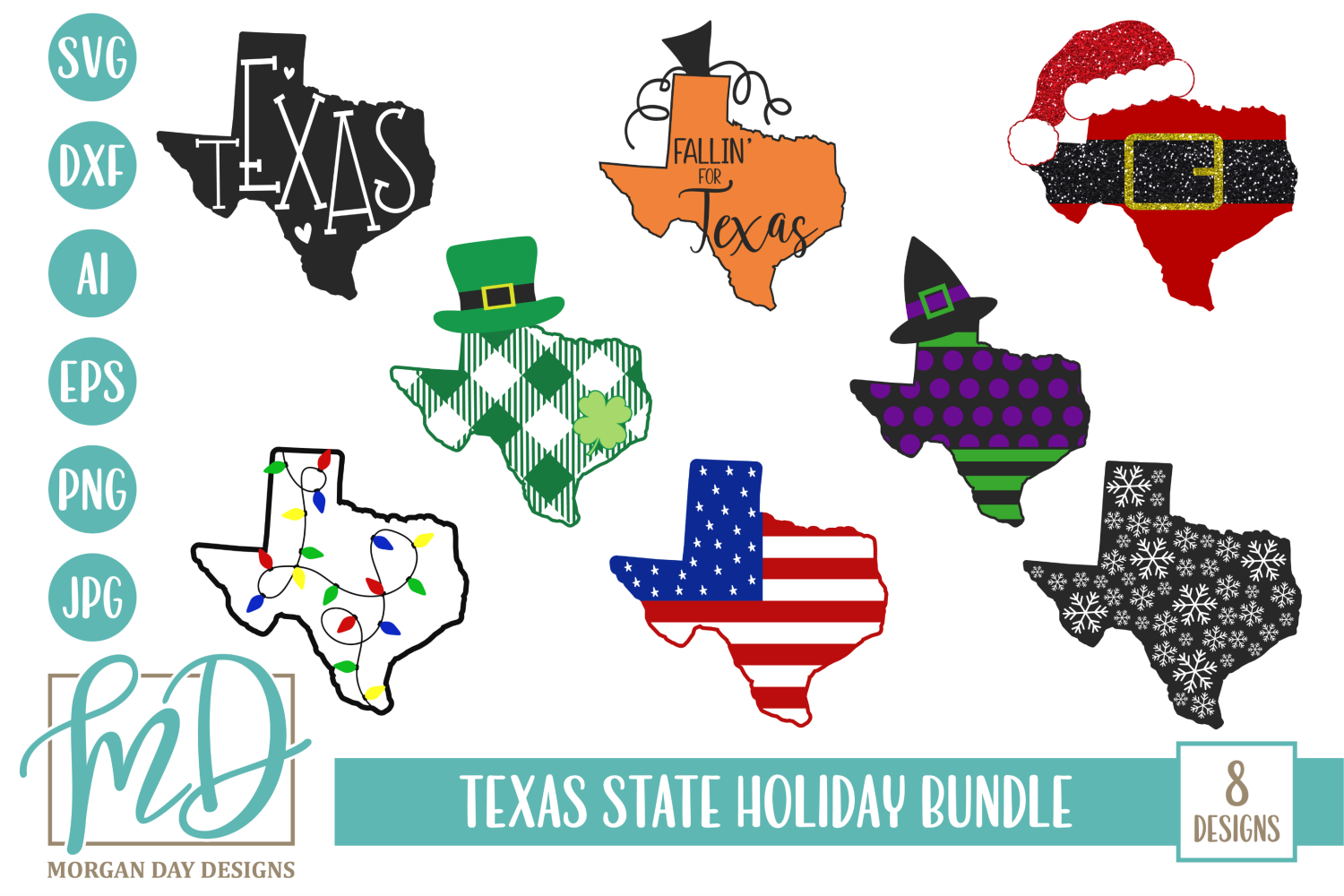 Texas Holiday Svg Bundle By Morgan Day Designs Thehungryjpeg Com