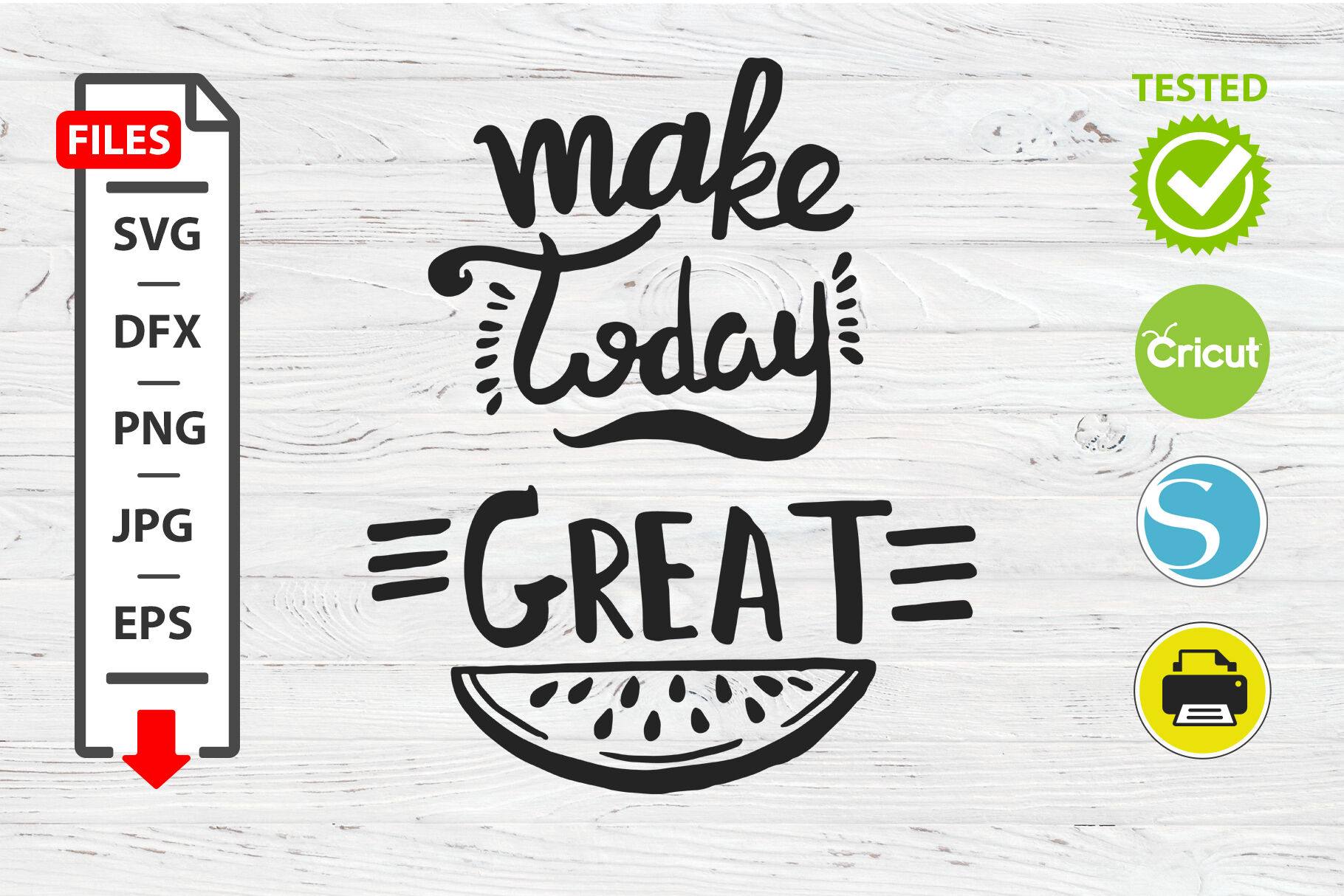 Download Make Today Great Motivational Quote Svg Cricut Silhouette Design By Mystocks Thehungryjpeg Com