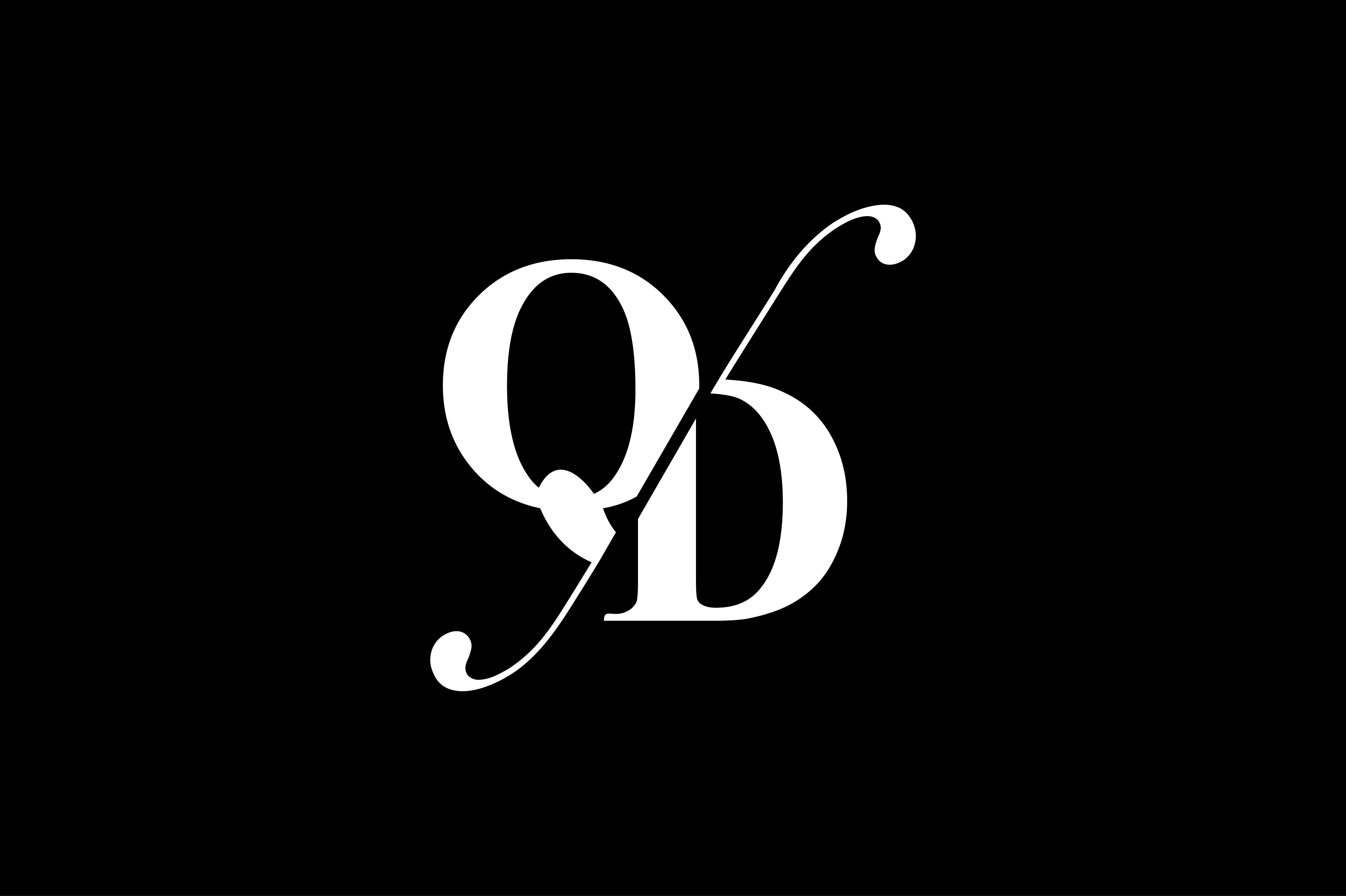 QD Monogram Logo Design By Vectorseller