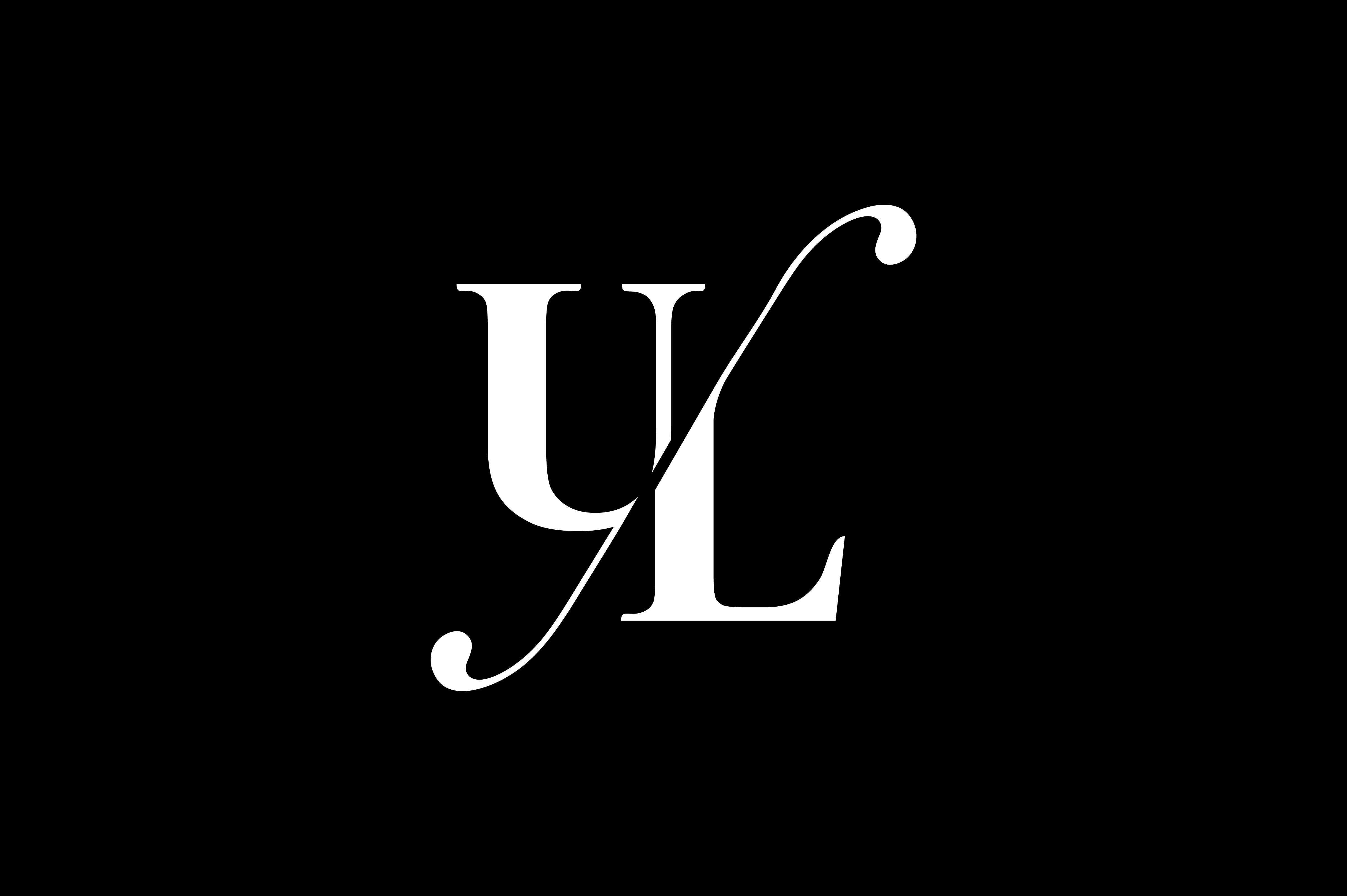 Ul Monogram Logo Design By Vectorseller Thehungryjpeg Com