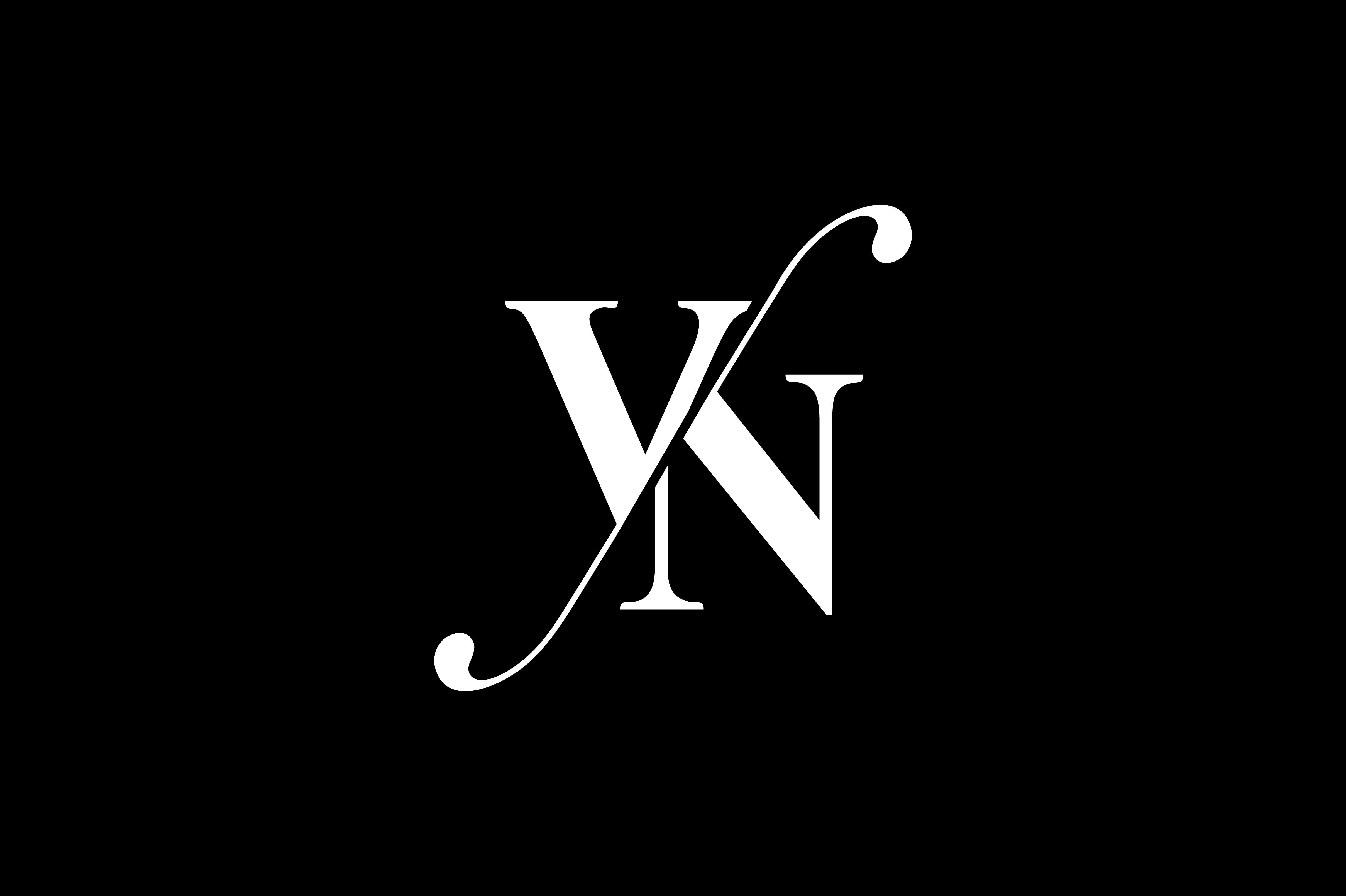 VN Monogram Logo Design By Vectorseller | TheHungryJPEG.com