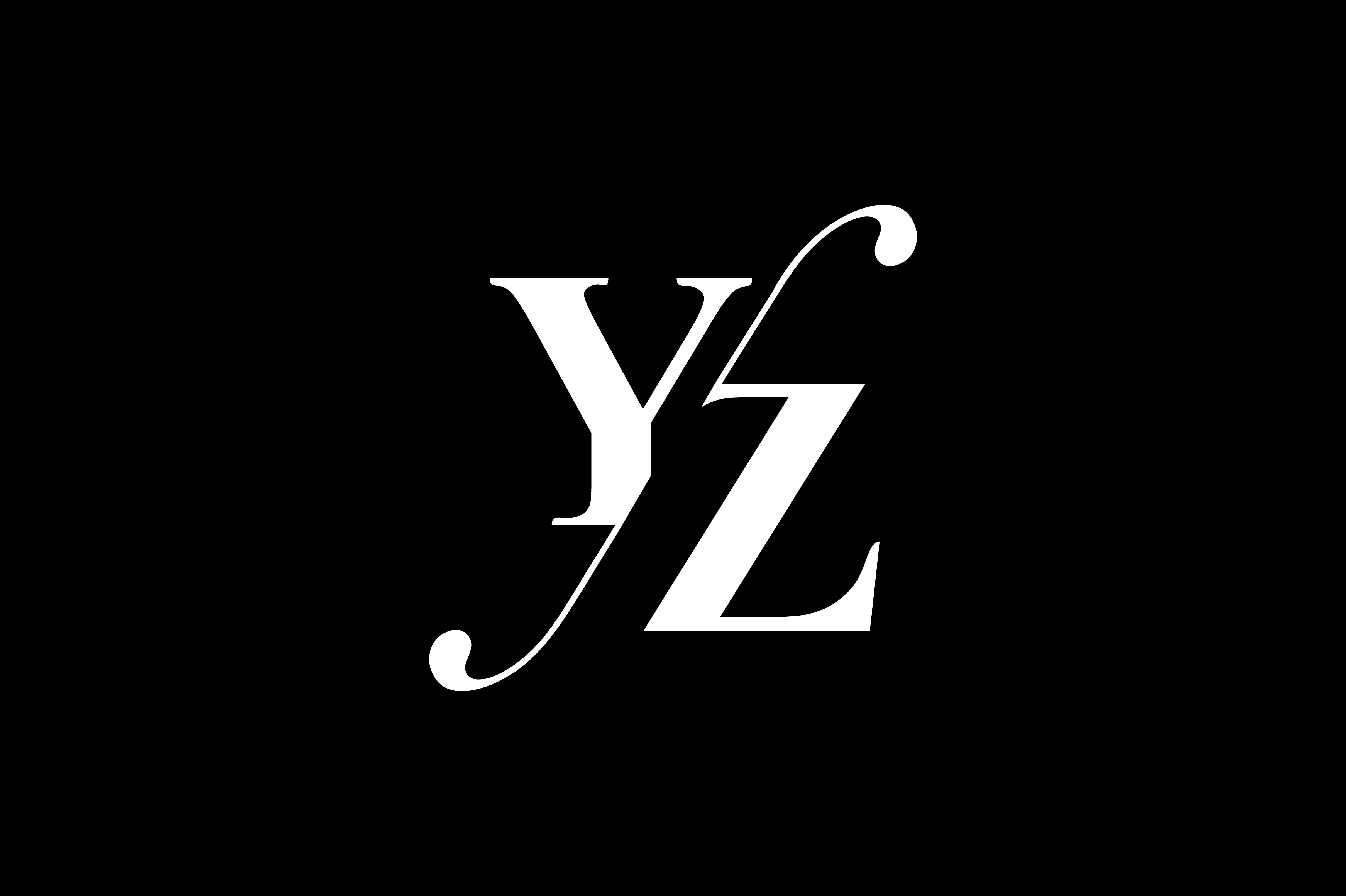 Yz Monogram Logo Design By Vectorseller