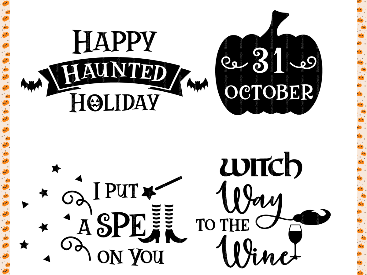 Halloween Quote Svg Bundle By Elsielovesdesign Thehungryjpeg Com