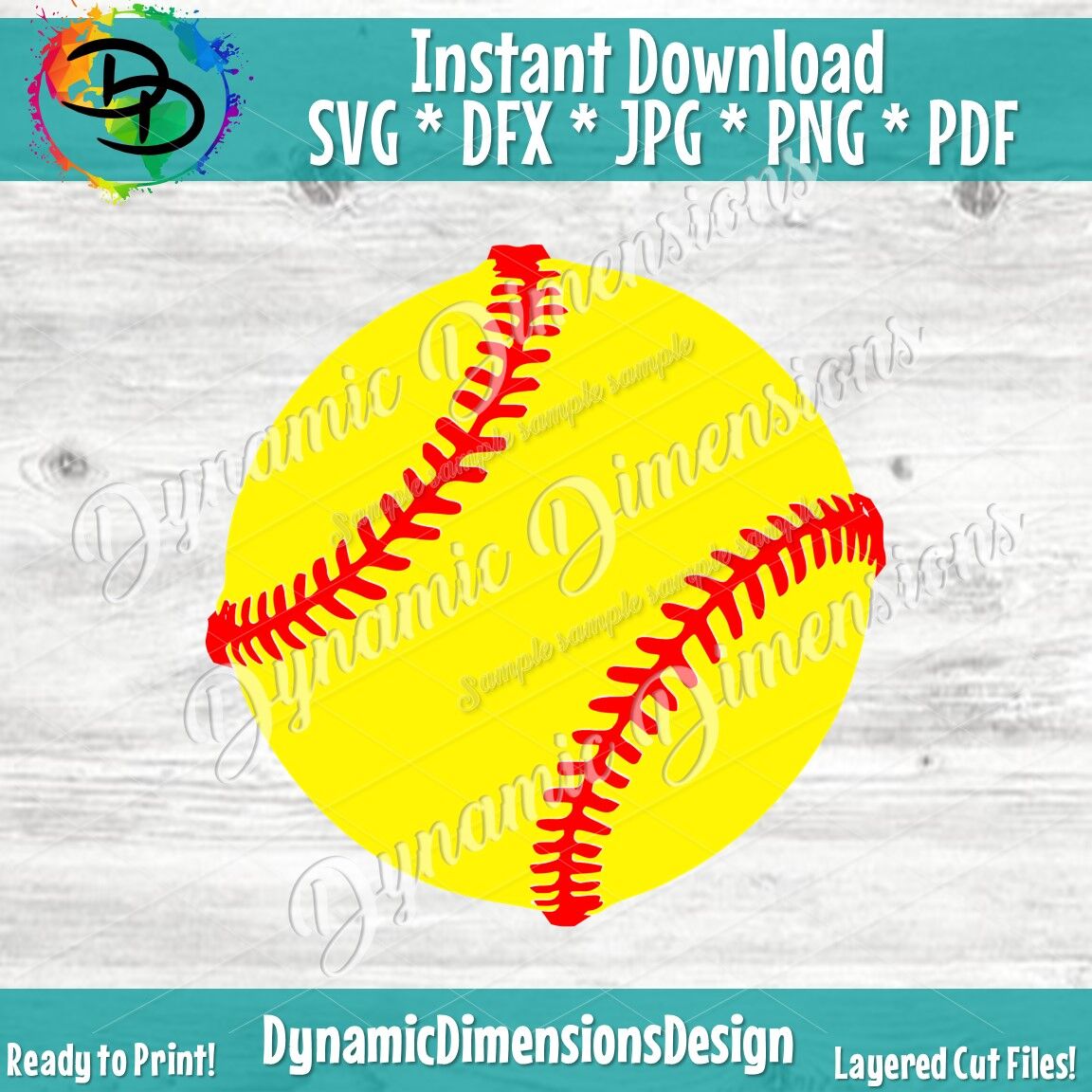 Softball Svg Softball Clipart Softball Baseball Cricut Designs Sv By Dynamic Dimensions Thehungryjpeg Com