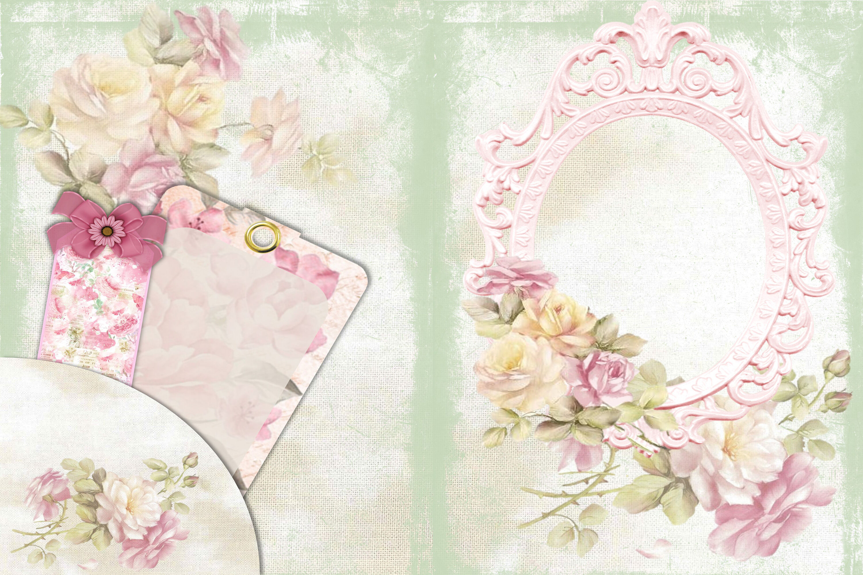 Shabby Chic Valentines Journal Kit SVG File - Download Free Fonts