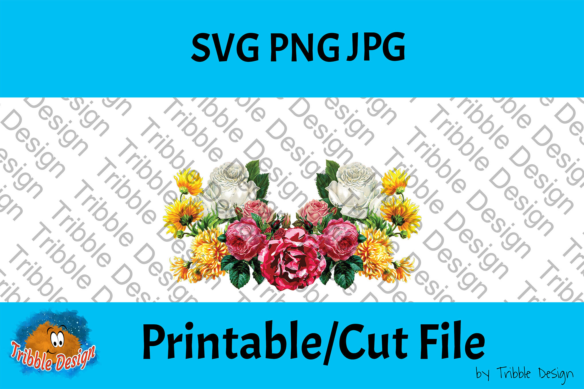 Download Vintage Flowers Bundle SVG, Flowers SVG, Decal, Roses, Floral Cut Fil By Tribble Design ...