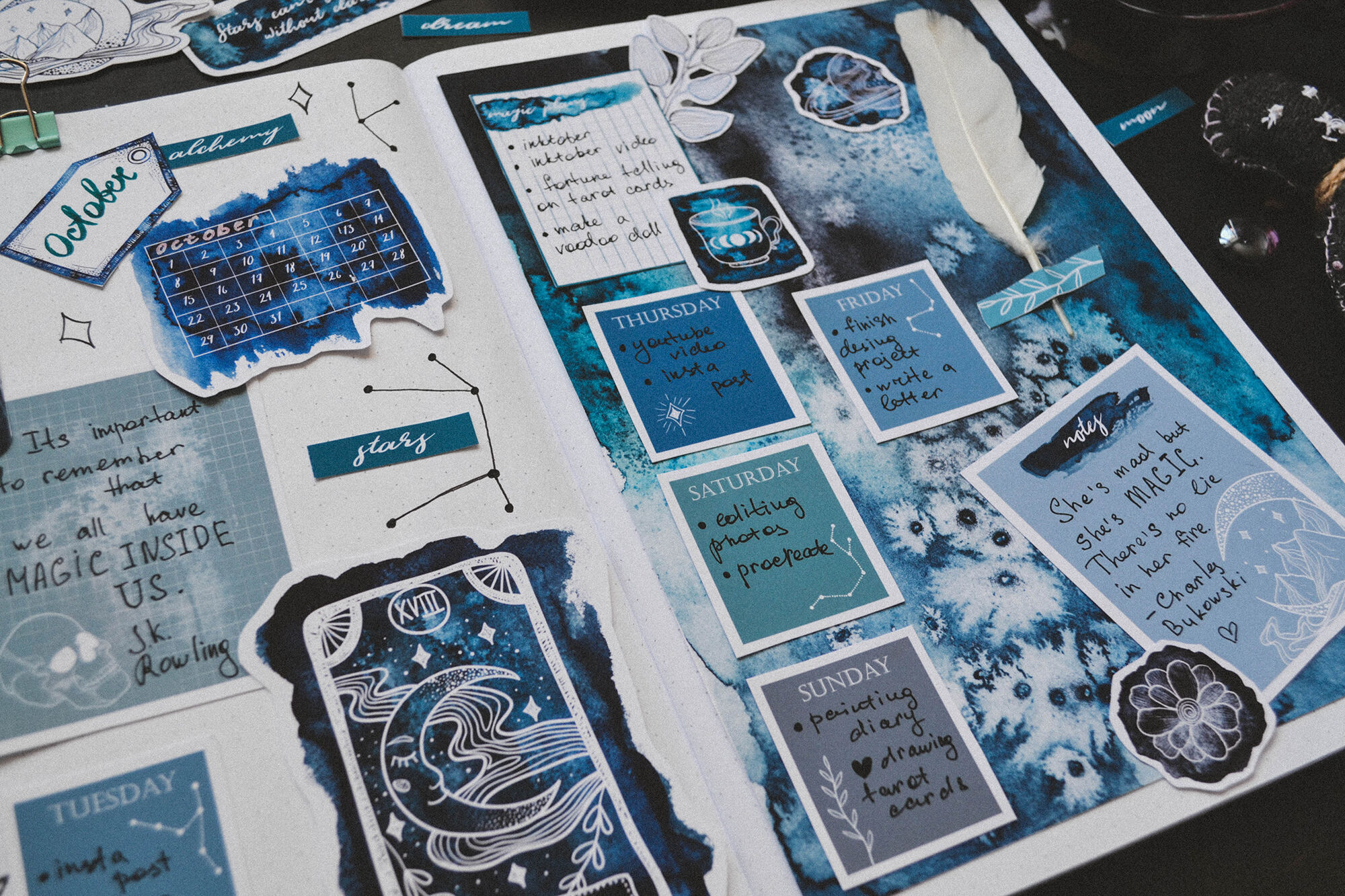 Alchemy. Magic bullet journal set By Scarlet Heath Art