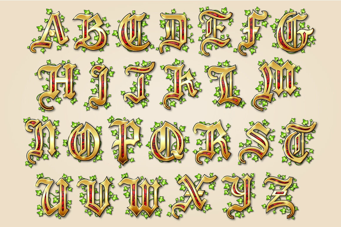 Medieval Storybook Alphabet By Cinnamon Stardust Thehungryjpeg Com