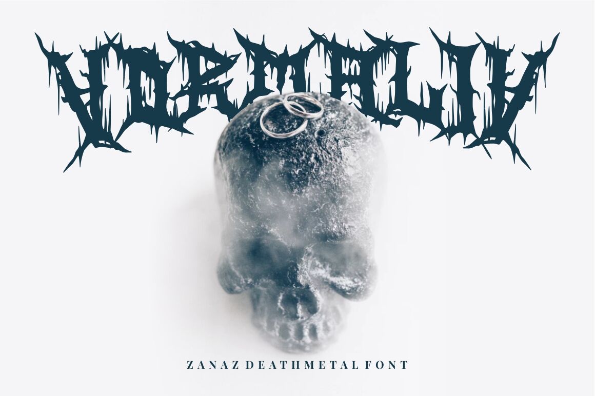 Zanaz Deathmetal Font By Garisman Studio Thehungryjpeg Com