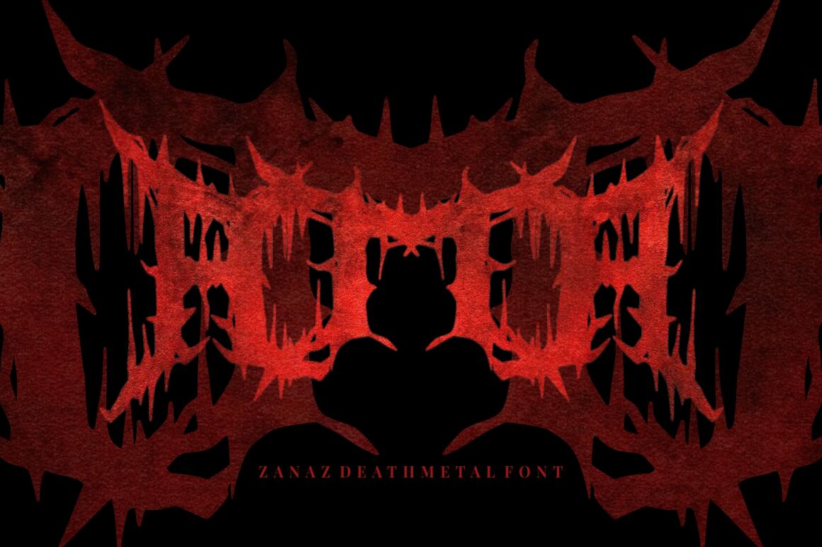 Zanaz - Deathmetal Font By Garisman Studio | TheHungryJPEG