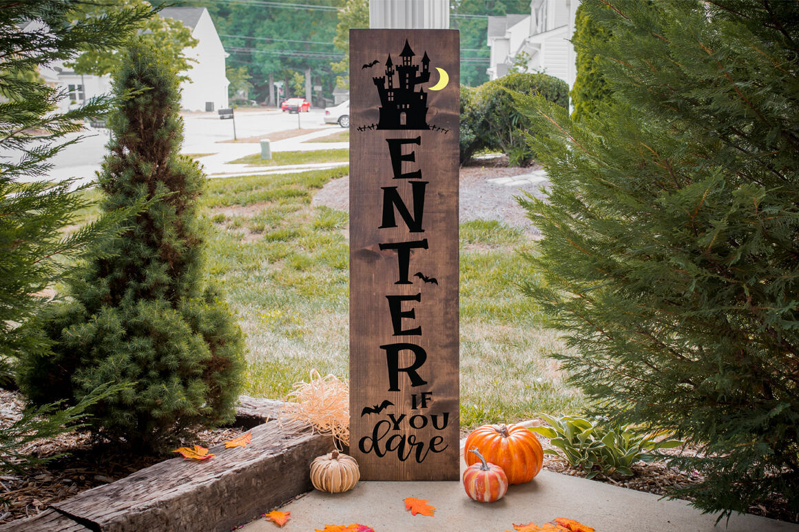 Download Halloween Front Porch Sign SVG Bundle By Cut Crazy Co | TheHungryJPEG.com